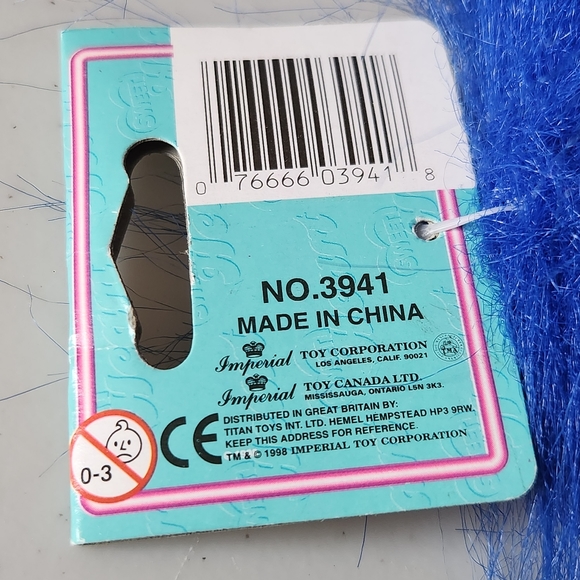 1998 Sweetheart Pebble Trolls Plush Doll - Picture 4 of 4